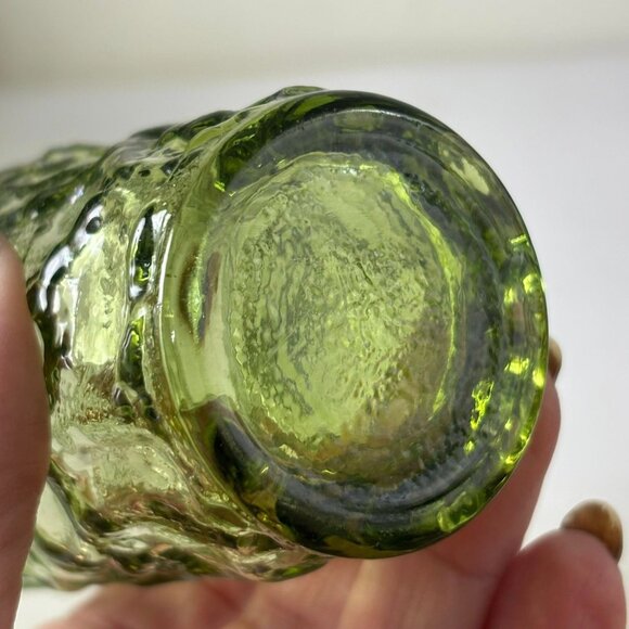 4 Lido Green Glasses Juice Glasses Tumblers Anchor Hocking Milano - Picture 8 of 9